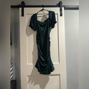 Maternity Square Neck Ruffle Bodycon Dress